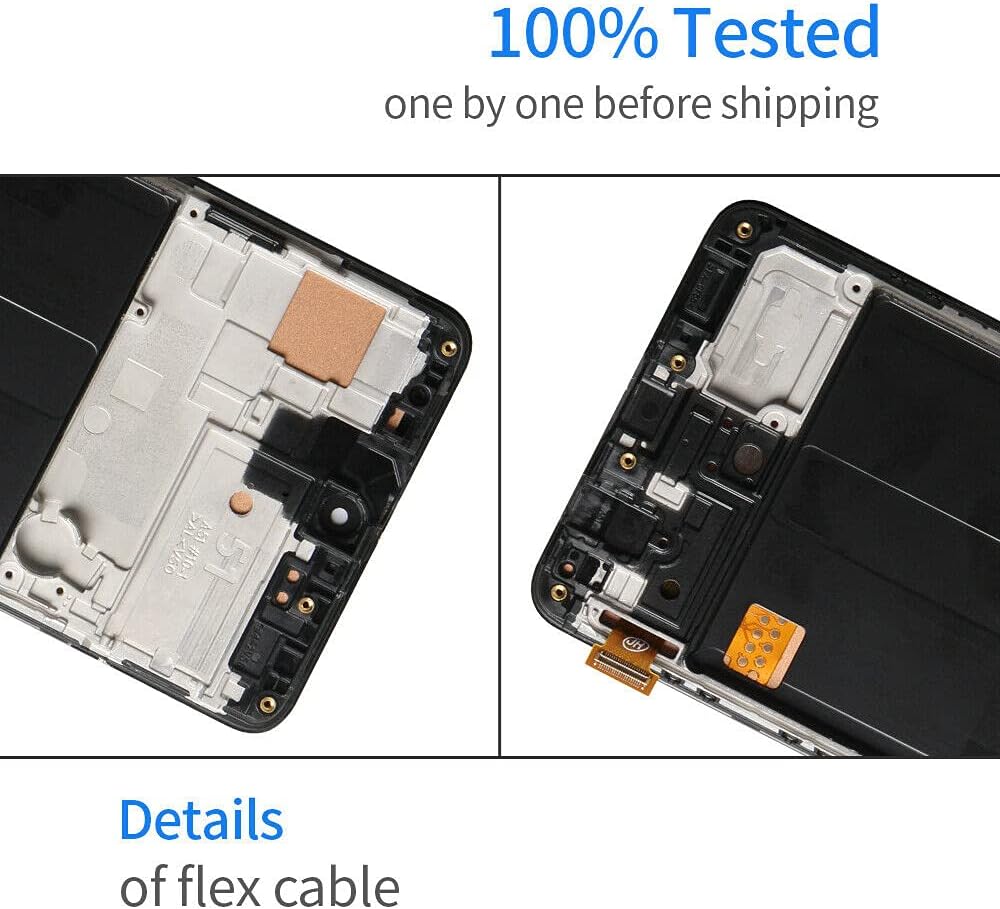LCD Display Screen with Front Touch Screen Digitizer Pre-Installed Assembly for Samsung Galaxy A51 4G A515 A515U A515F A515F/DS A515F/DSN T SM-A515F/DSM SM-A515F/N (Not for A51 5G)