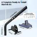 Gen 3 Starlink Mount, Adjustable Starlink Gen 3 Mount, Starlink Mounting Kit Gen 3 Pipe Adapter