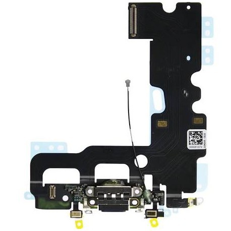 Charging Dock Port Flex Cable with Microphones Antenna for iPhone 7 4.7 Black