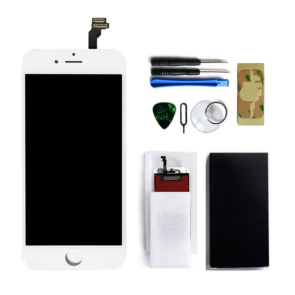 LCD Display Touch Screen Digitizer Frame Assembly for iPhone 7 4.7'' (White)