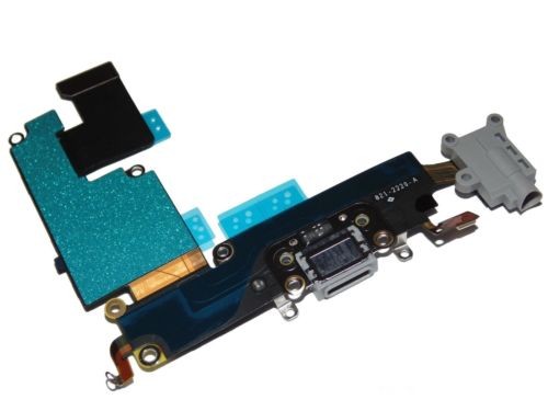 USB Charging Port Dock Mic Headphone Flex Cable for iPhone 6 PLUS 5.5 Black