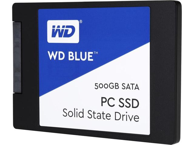 WD Blue SA510 WDS500G3B0A - SSD - 500 GB - internal - 2.5" - SATA 6Gb/s - blue