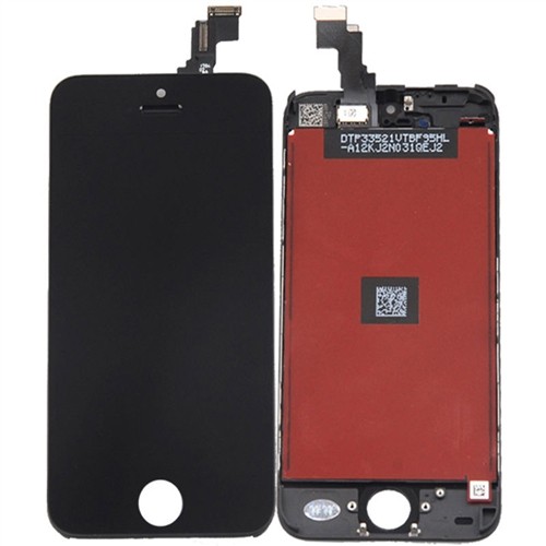 LCD Display Screen Touch Digitizer Glass Assembly for iPhone 5C (Black)
